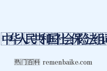 中华人民共和国社会保险法组词是什么意思的图片